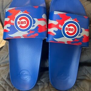 MLB Blue and Red Slide Sandals